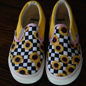 Checker Sunflower Vans